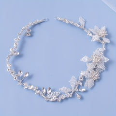 Faux Pearl Flower Headband Wedding Hair Accessories