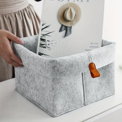 Stylish Nordic Felt Storage Basket for Home Decor
