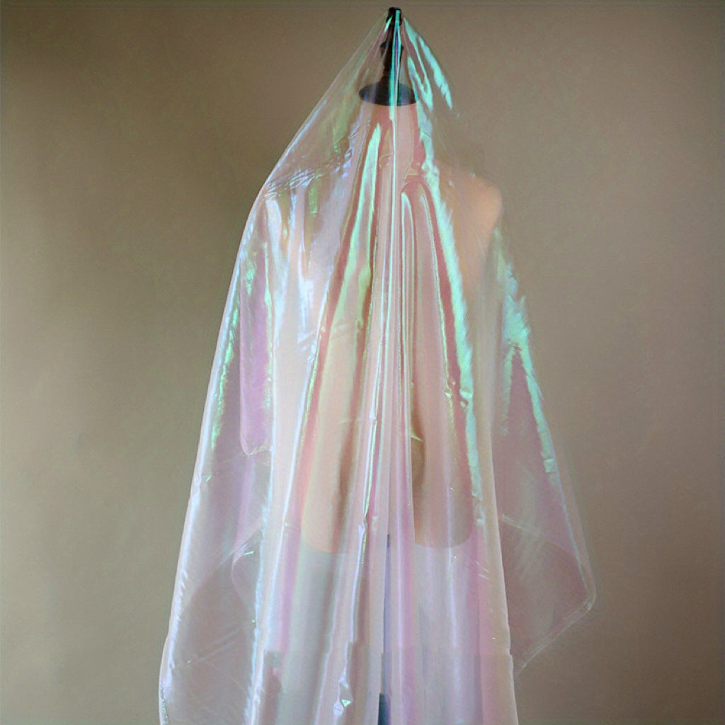 1pc Iridescent Shimmer Organza Fabric Voile Fabric