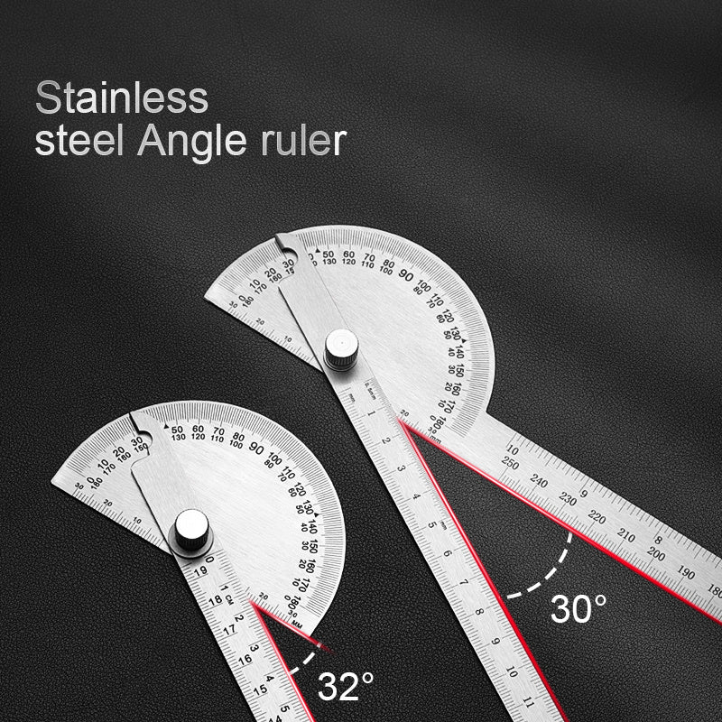 Stainless Steel Angle Gauge Protractor for Accurate Angle Measurement