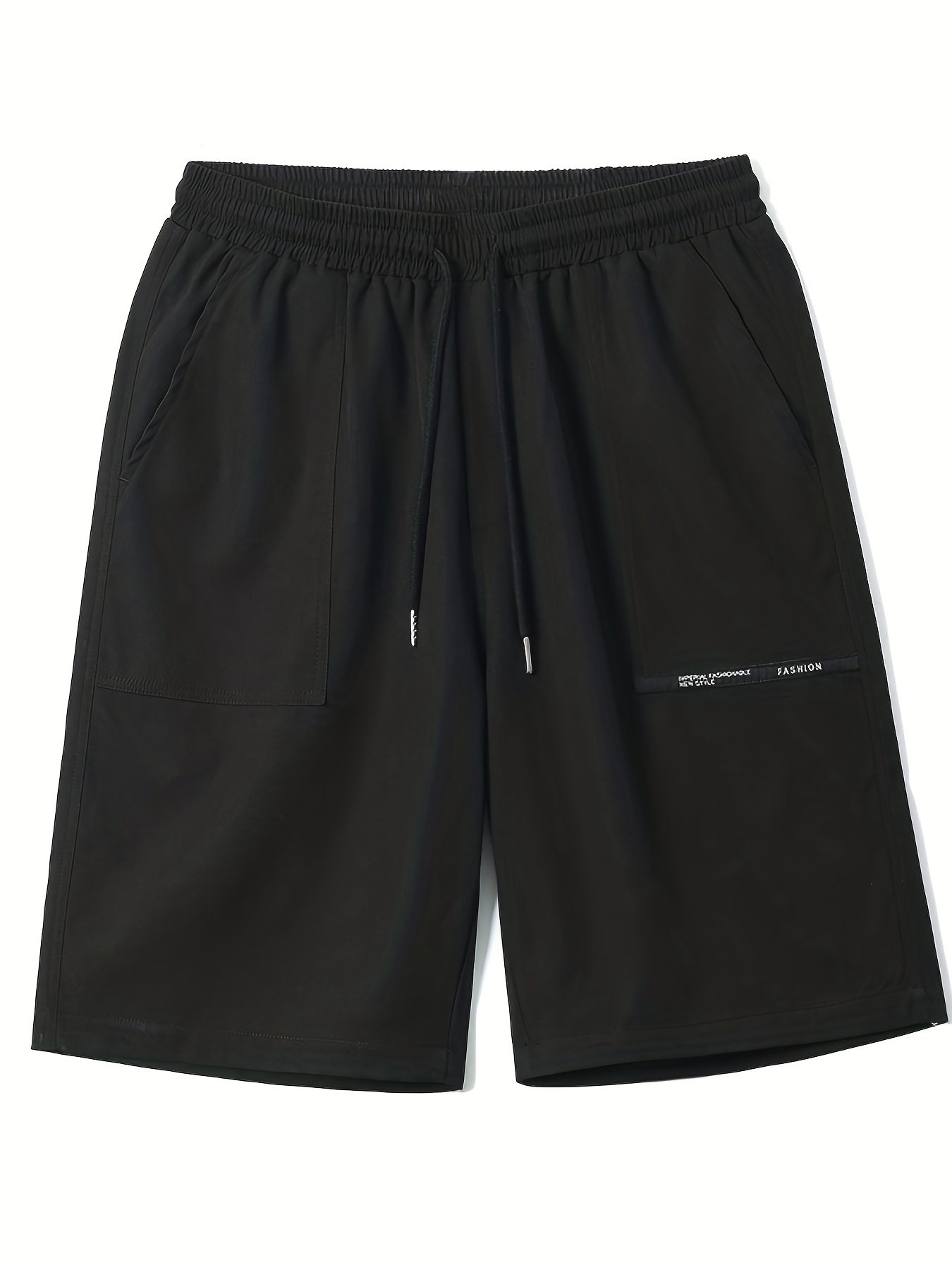 Men's Breathable Solid Shorts With Side Pockets