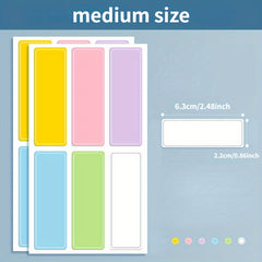 10pcs Colorful Self Adhesive Label Stickers for Classification and Marking