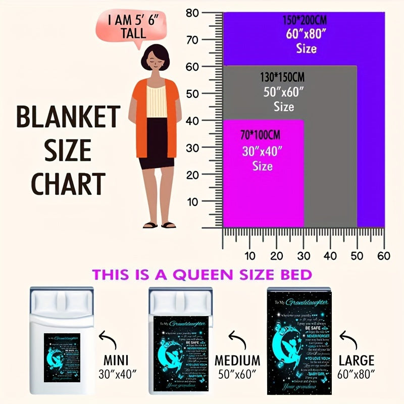 Grandma Gift For Granddaughter Throw Blanket