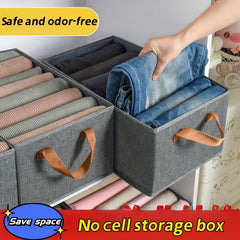 Household Wardrobe Organizer Fabric Folding Clothes Storage Box