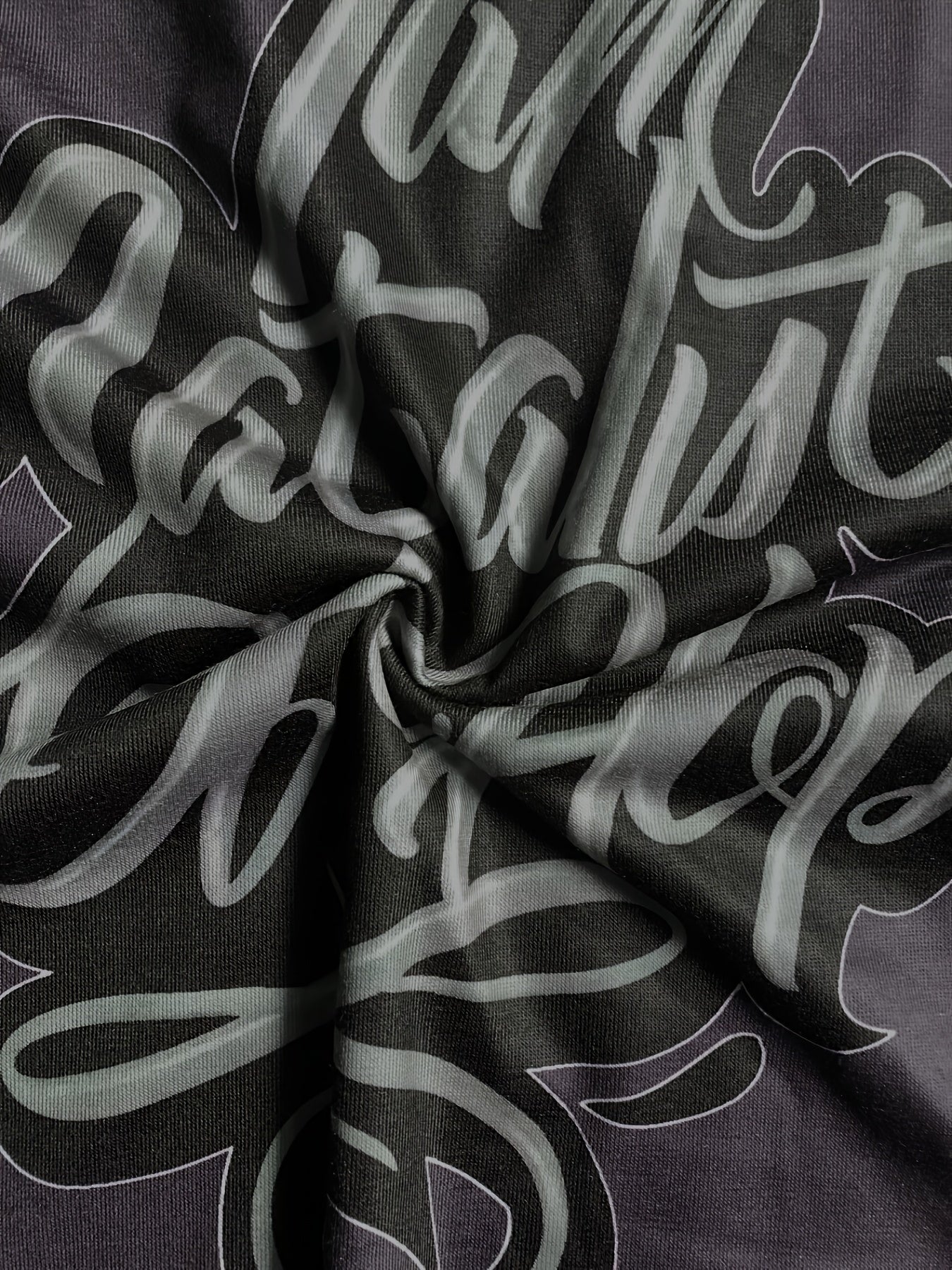 Men's Street Style Letter Print Tee Shirt for Summer