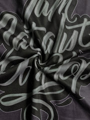 Men's Street Style Letter Print Tee Shirt for Summer