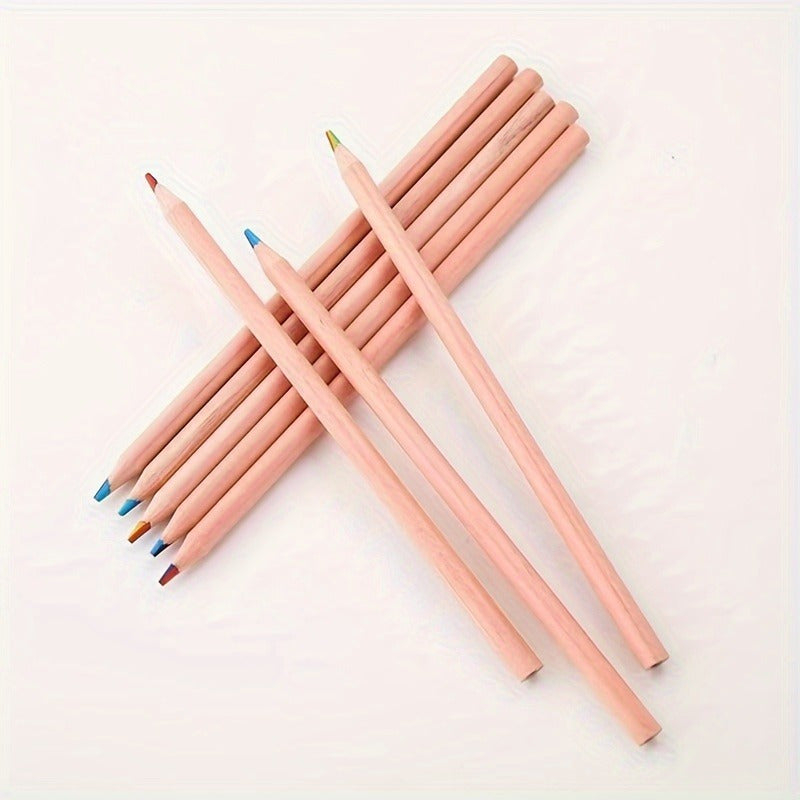 6-Piece Multicolor Wood Pen Drawing Pencil Set