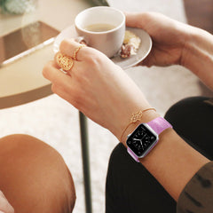 Silicone Glitter Buckle Waist Watch Band Decoration