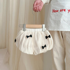 Baby Girls Bowknot Mesh Shorts for Summer