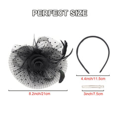 Feather Ruffle Holder Horse Party Banquet Headwear