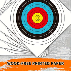 20pcs Archery Targets Standard Rings For Accurate Practice