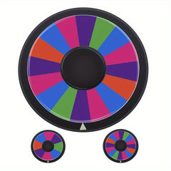 DIY Prize Wheel Double Sided 16 Slot Spinning Wheel Fortune Game