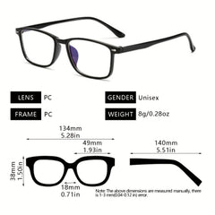 Blue Light Filter Glasses for Gaming Reading Cycling