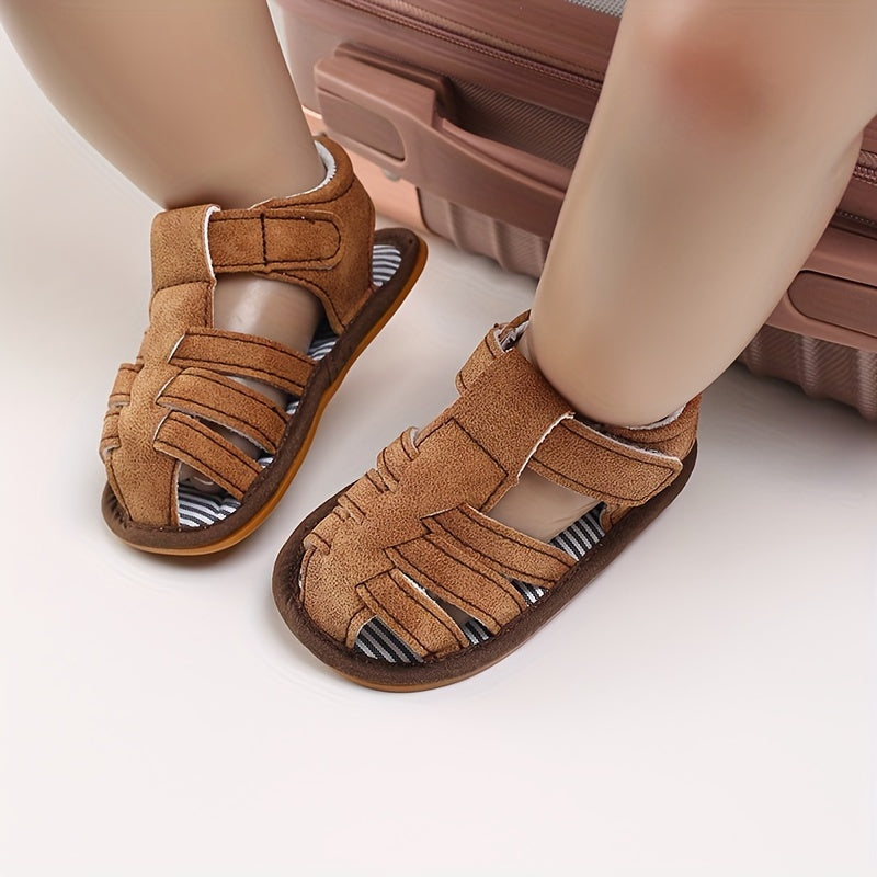 Baby Boy's Solid Sandals Anti skid Toddler Walking Shoes