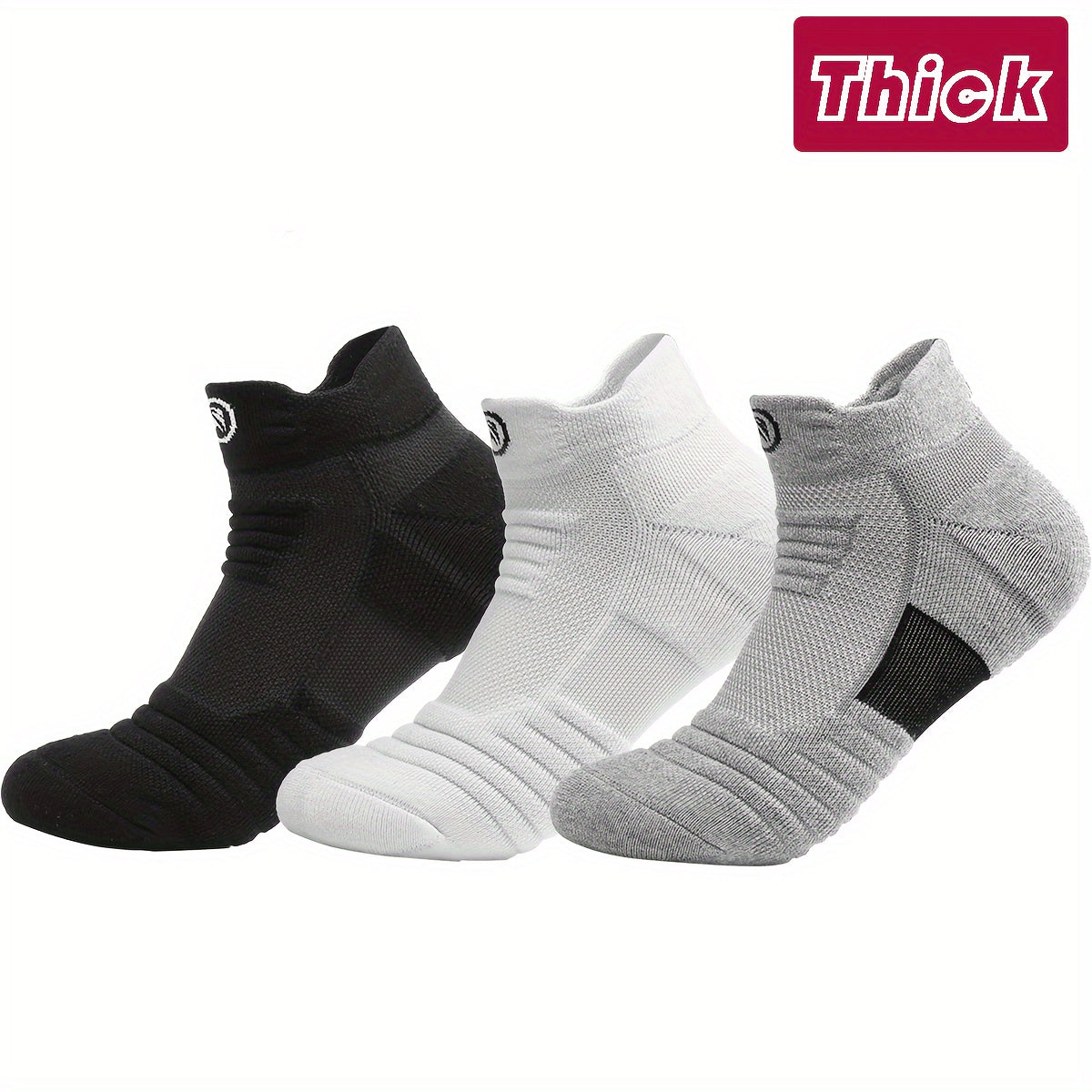 Men's Breathable Non-slip Athletic Ankle Socks 4-Pack