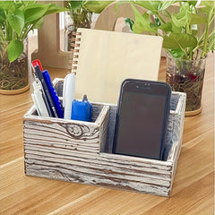 American Rustic Style Pen Holder Storage Box Desktop Placement Sorting