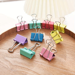 25pcs Colorful Long tail Clip Metal Paper Clip Bill Account Clip 19mm 25mm 32mm