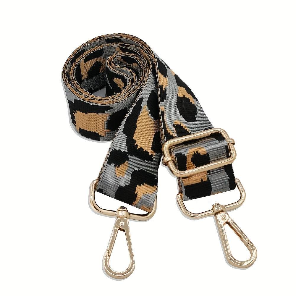 Leopard Pattern Shoulder Bag Strap Adjustable Replacement