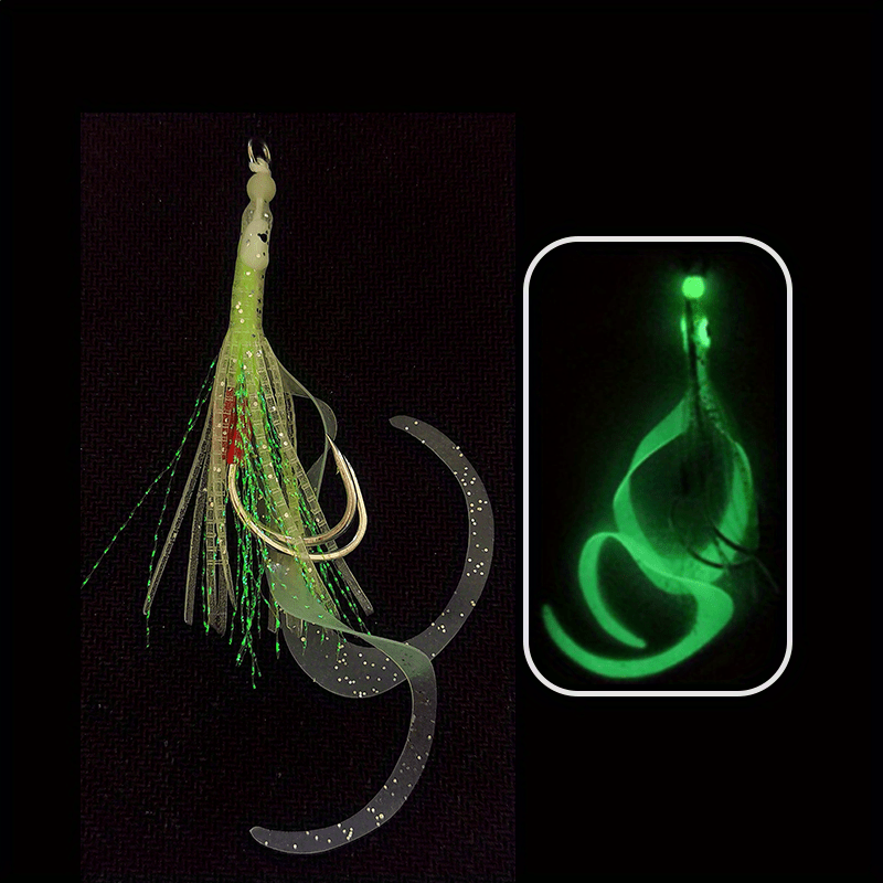 Luminous Squid Skewer Hook for Deep Sea Boat Fishing