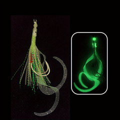 Luminous Squid Skewer Hook for Deep Sea Boat Fishing