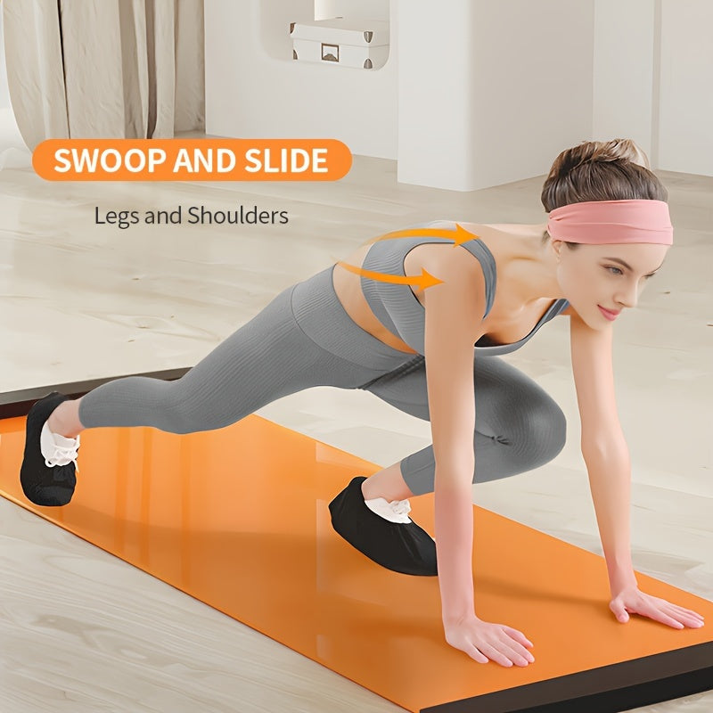 Indoor Skiing Training Board Home Fitness Sliding Pad 70.9in 19.7in