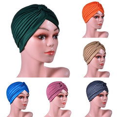 Stretchy Turban Cap Twisted Hat For Women
