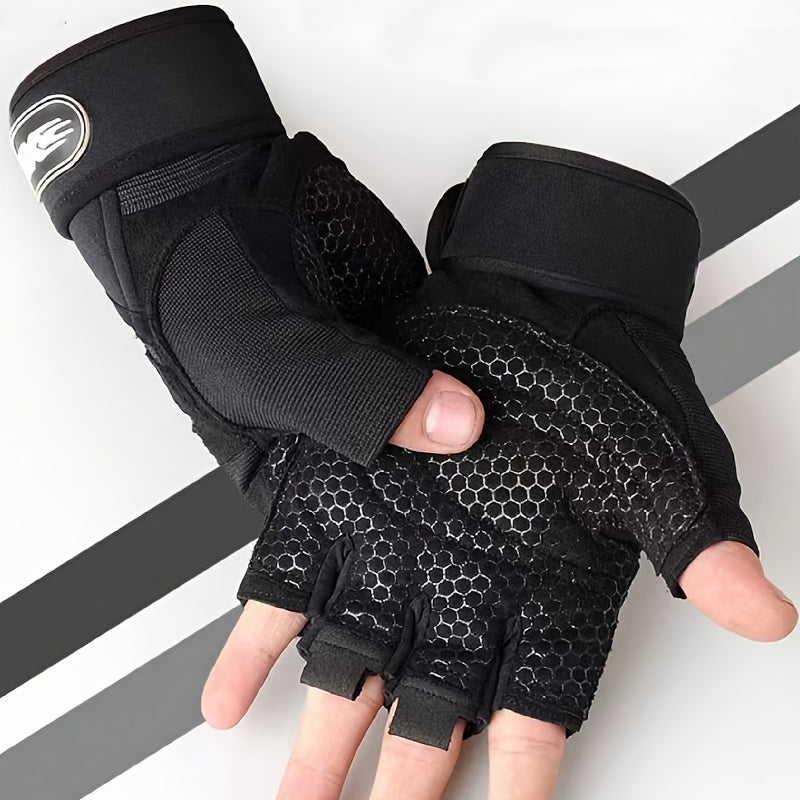 Fitness Half Finger Gloves Weightlifting Wrist Protection Gloves