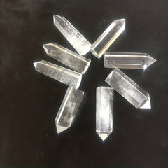 Clear Quartz Energy Tower Rainbow Column Desk Decoration Healing Seven Chakras