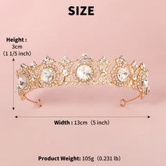 Rhinestone Tiara Crown Wedding Hair Jewelry