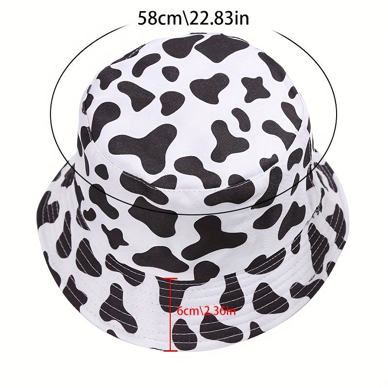Cow Panda Bucket Hat for Summer Travel