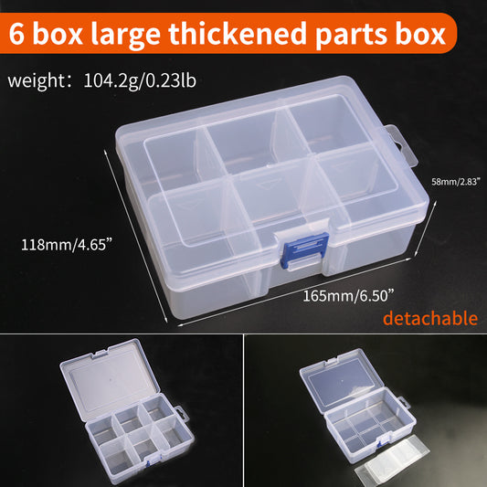 Adjustable Plastic Storage Box for Small Components & Jewelry Tools