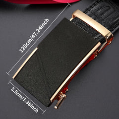 Men's PU Leather Automatic Buckle Belt For Wedding