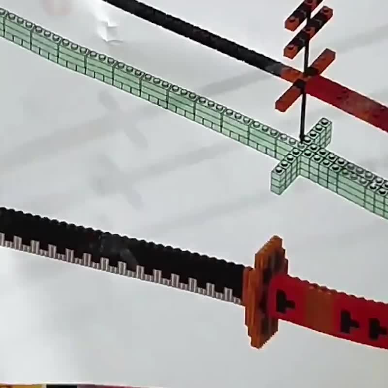 Halloween Sword Puzzle Building Blocks Toy Gift