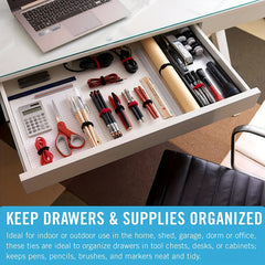 10Pcs Cable Straps Keep Desk Tidy