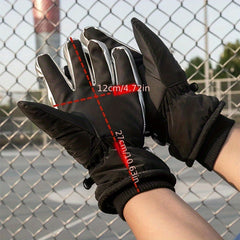Thickened Windproof Gloves for Cycling & Skiing, Waterproof & Warm