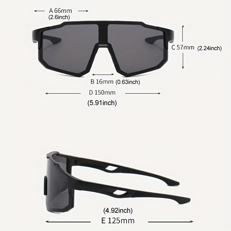Men's Gradient Sports Sunglasses UV Protection Iron Frame Eyewear