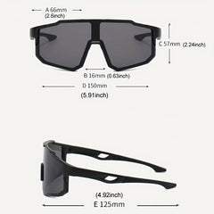 Men's Gradient Sports Sunglasses UV Protection Iron Frame Eyewear