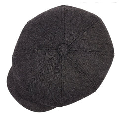 Men's Grain Plaid Vintage Beanie Beret