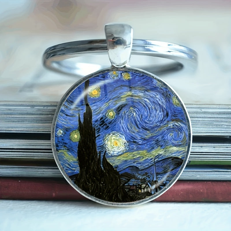 Boy's Vintage Starry Sky Keychain Jewelry Accessories