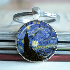 Boy's Vintage Starry Sky Keychain Jewelry Accessories