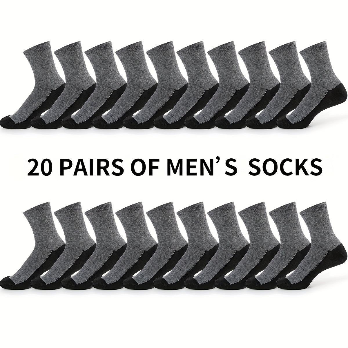 Men's Casual Thin Breathable Mid-calf Socks for Outdoor Training