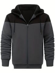 Men's Thick Fleece Lined Hooded Jacket