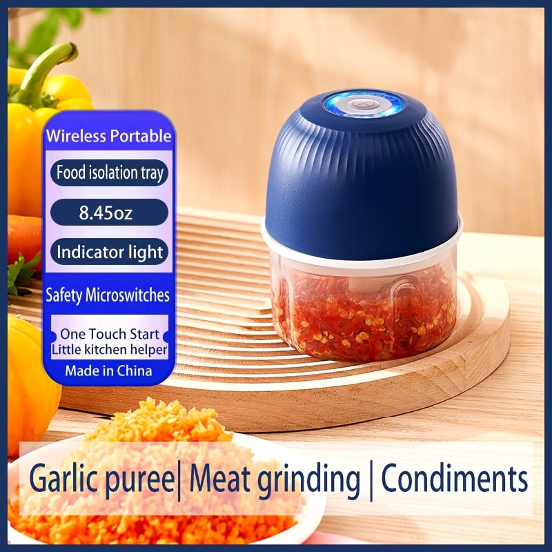 Portable Mini Meat Grinder USB Chargeable Garlic Chopper