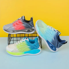 Women's Ombre Sports Shoes Breathable Mesh Running Gym Shoes