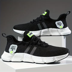Women's Knit Running Shoes Breathable Sport Sneakers Low Top