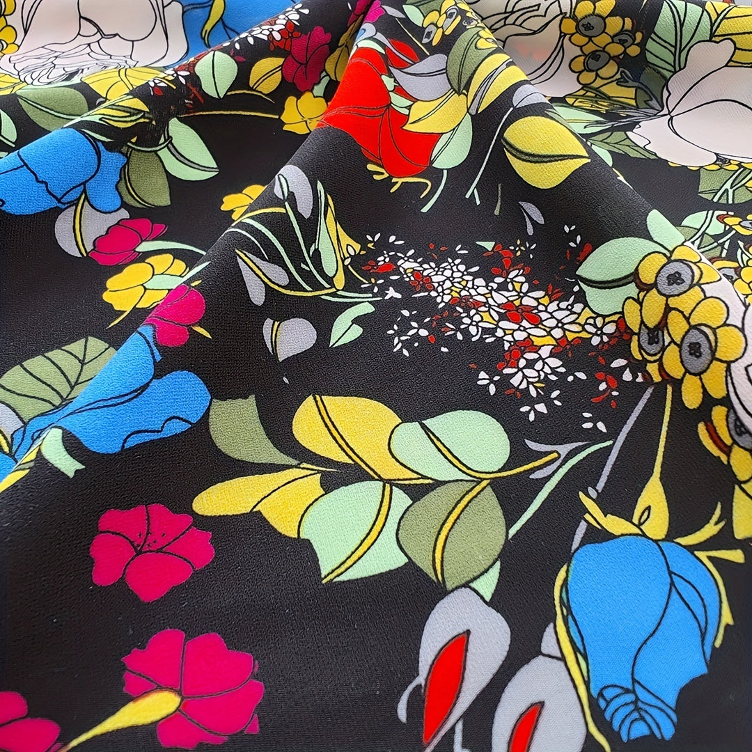 1yd Comfortable Breathable Chiffon Fabric DIY Clothes Pants Dress
