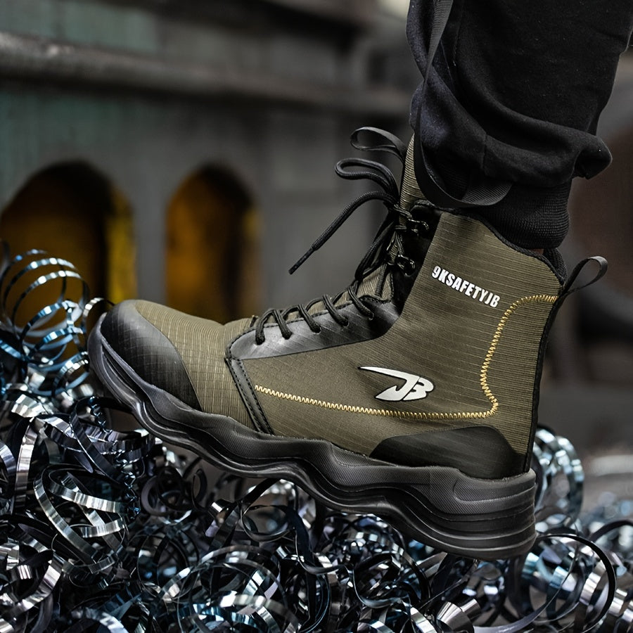 Unisex High Top Safety Boots Non Slip Puncture Proof Sneakers