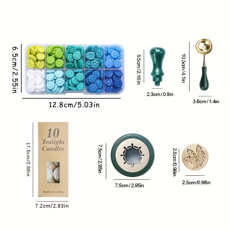Sunflower Seal Stamp Kit for Scrapbook Cards DIY Craft