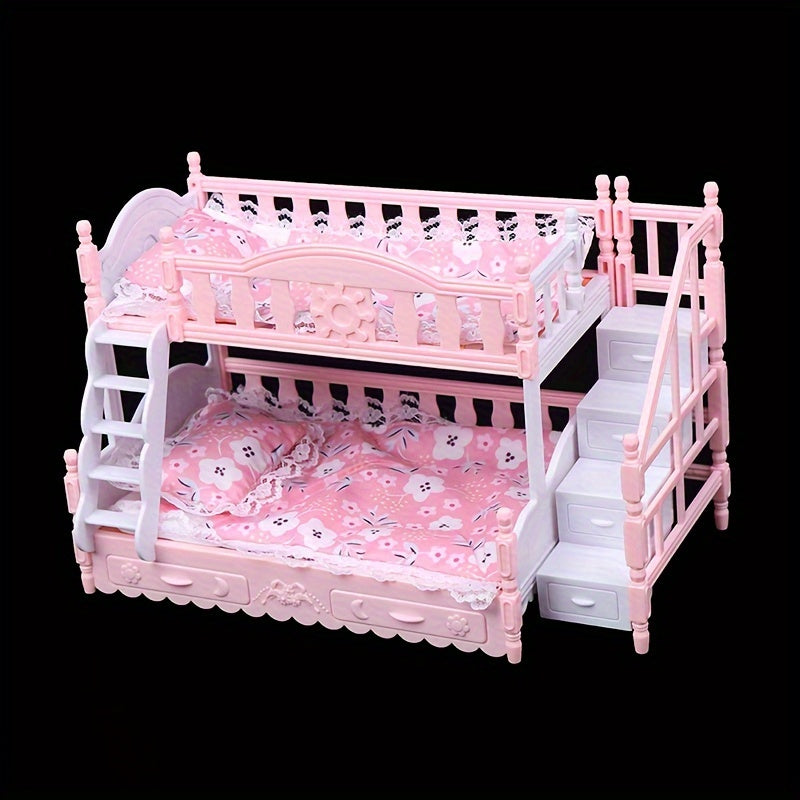 Doll House Furniture Double Bunk Sheets And Pillow Toys
