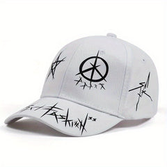 Pentagram Graffiti Baseball Cap Hip Hop Block Cotton Dad Hats